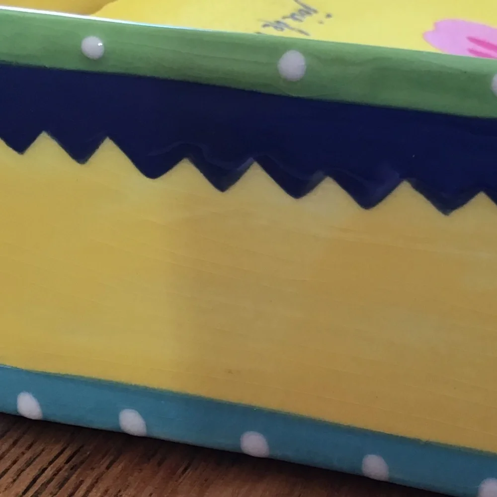 Hallmark Napkin Holder Ceramic by Artist Kimberly Hodges - Picture 12 of 13